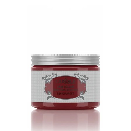 922 Rot Transparent Glass Strukturpaste