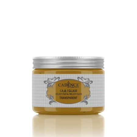 923 Yellow Transparent Glass Relief Paste