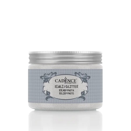 Silver - Glitter Glass Relief Paste 150ML