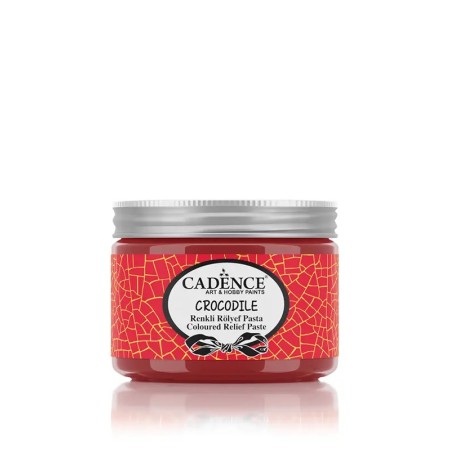 4003 Red Crocodile Coloured Crackle Relief Paste 150ML