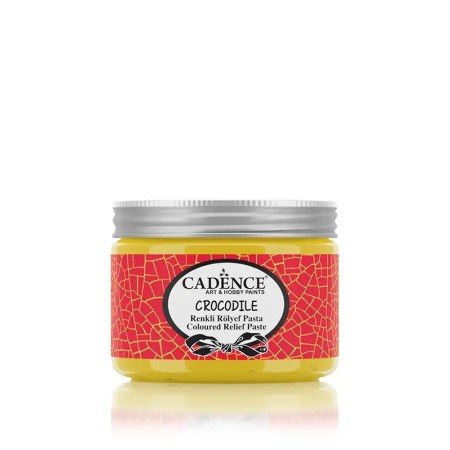 4004 Yellow Crocodile Coloured Crackle Relief Paste 150ML