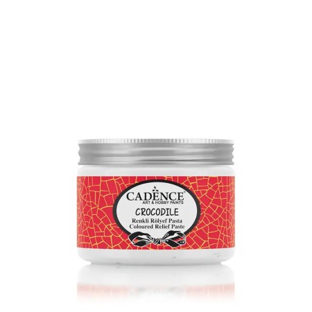 4016 White Crocodile Coloured Crackle Relief Paste 150ML