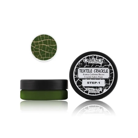 TC07 Ceviz Yeşili Kumaş Çatlatma Boyası 50ML+50ML