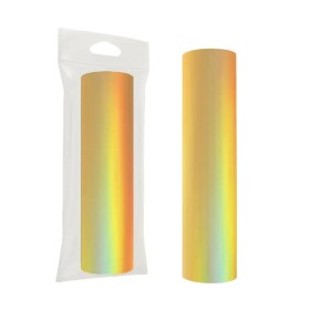 TFL507 Kumaş Folyo Varak Brillant Hologram Altın