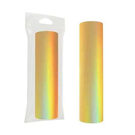 TFL507 Kumaş Folyo Varak Brillant Hologram Altın