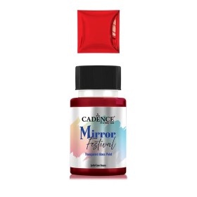 MF08 Kırmızı Mirror Festival Cam Boyası 50ML
