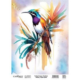 Model BRRP03 Kuşların Şarkısı Cadence Pirinç Dekopaj Kağıdı 30x42cm