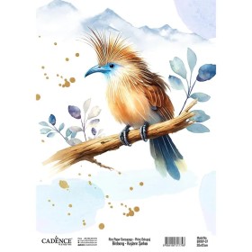 Model BRRP07 Kuşların Şarkısı Cadence Pirinç Dekopaj Kağıdı 30x42cm