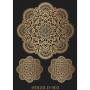 Model HDGOLD03 Altın Home Decor Rubon 30x42cm
