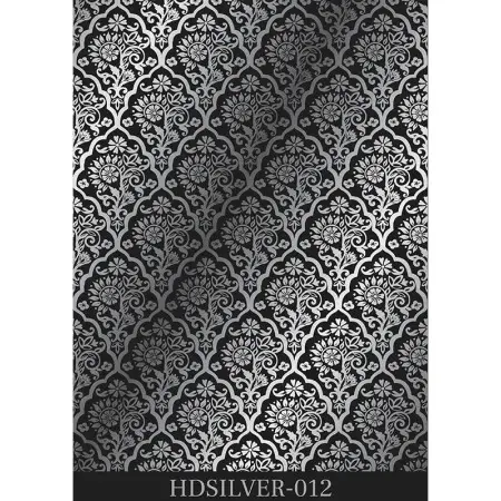 Model HDSILVER12 Silver Home Decor Rub-On 30x42cm