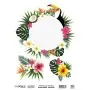 Model LRRP05 Circular Leaves Cadence Rice Paper Decoupage 30x42cm