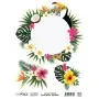 Model LRET05 Circular Leaves Easy Transfer 25x35cm