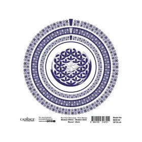Model MER09 Modern Etnik Daire Cadence Pirinç Dekopaj Kağıdı 30x30cm