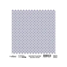 Model MESB03 Modern Etnik Kare Cadence Pirinç Dekopaj Kağıdı 30x30cm