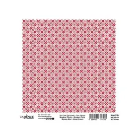 Model MESR02 Modern Etnik Kare Cadence Pirinç Dekopaj Kağıdı 30x30cm