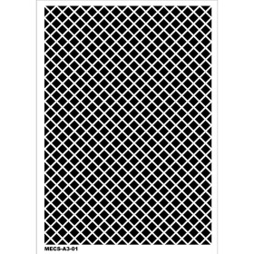 Model MECS-A3-01 Modern Etnik Stencil 30x42cm