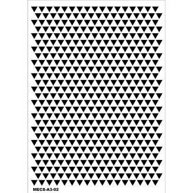 Model MECS-A3-02 Modern Etnik Stencil 30x42cm