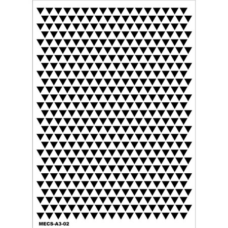 Model MECS-A3-02 Modern Etnik Stencil 30x42cm