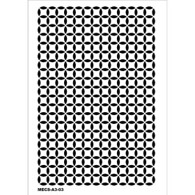 Model MECS-A3-03 Modern Etnik Stencil 30x42cm