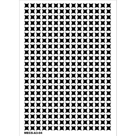 Model MECS-A3-04 Modern Etnik Stencil 30x42cm