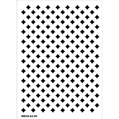 Model MECS-A3-05 Modern Etnik Stencil 30x42cm