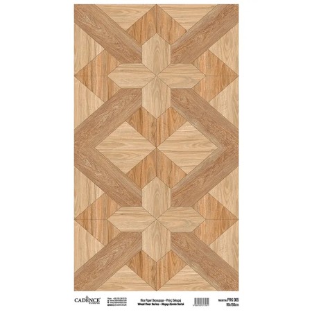 Model PRK05 Ahşap Zemin Serisi Cadence Pirinç Dekopaj Kağıdı 90x160cm