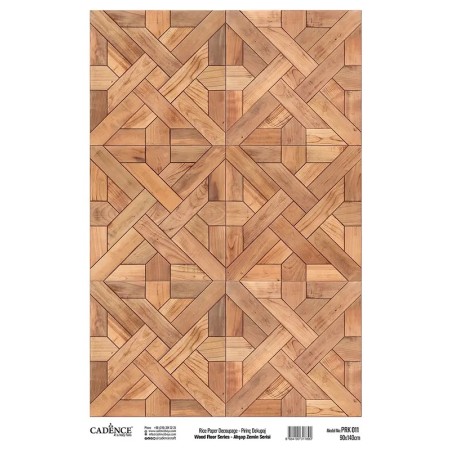 Model PRK11 Ahşap Zemin Serisi Cadence Pirinç Dekopaj Kağıdı 90x140cm