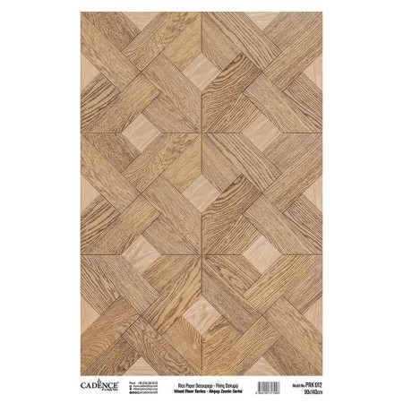 Model PRK12 Ahşap Zemin Serisi Cadence Pirinç Dekopaj Kağıdı 90x140cm