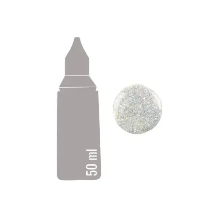 459 Rainbow Silver Glitter Dimensional Paint 50ML  