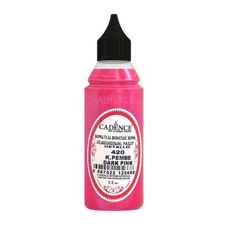 420 Koyu Pembe Metalik Boncuk Boya 50ML
