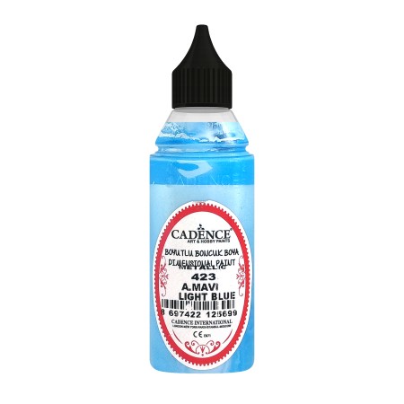 423 Açık Mavi Metalik Boncuk Boya 50ML