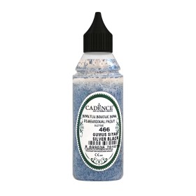 466 Silver Black Glitter Dimensional Paint 50ML
