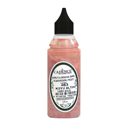 463 Koyu Altın Simli Boncuk Boya 50ML