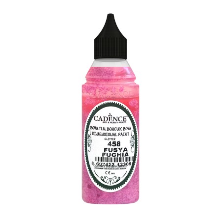 458 Fuchsia Glitter Dimensional Paint 50ML
