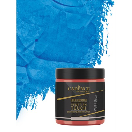 VT11 Royal Blue Venetian Touch Marble Textured Decorative Plaster Coating 250ML