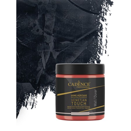 VT20 Siyah Venetian Touch Mermer Dokulu Dekoratif Sıva Kaplama 250ML