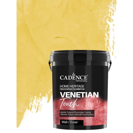 VT04 Light Yellow Venetian Touch Marble Textured Decorative Plaster Coating 3KG