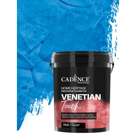VT11 Royal Blue Venetian Touch Marble Textured Decorative Plaster Coating 3KG