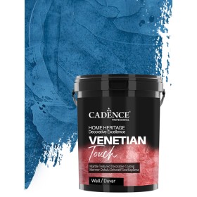 VT12 Perçem Mavi Venetian Touch Mermer Dokulu Dekoratif Sıva Kaplama 3KG