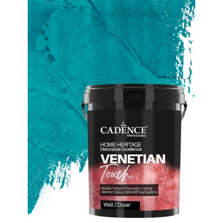 VT15 Açık Deniz Yeşili Venetian Touch Mermer Dokulu Dekoratif Sıva Kaplama 3KG