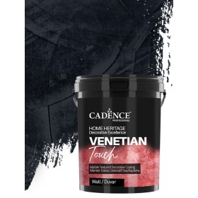 VT19 Antrasit Siyah Venetian Touch Mermer Dokulu Dekoratif Sıva Kaplama 3KG