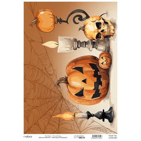 Model HLWN005 Halloween Cadence Rice Decoupage Paper 30X42cm