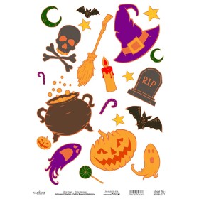 Model HLWN017 Halloween Cadence Rice Decoupage Paper 30X42cm