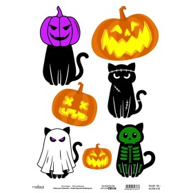 Model HLWN018 Halloween Cadence Rice Decoupage Paper 30X42cm