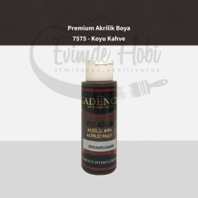 Premium Akrilik Boya 7575 Koyu Kahve 70ML