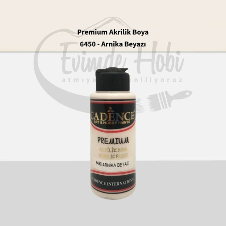 Premium Akrilik Boya 6450 Arnika Beyaz 120ML