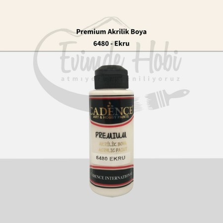 Premium Akrilik Boya 6480 Ekru 120ML