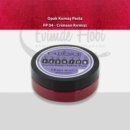 FP04 Crimson Kırmızı - Fashion Kumaş Pasta