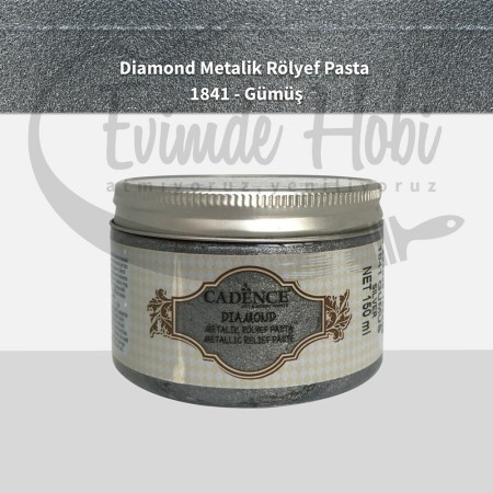 1841 Gümüş Diamond Rölyef Pasta