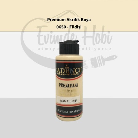 Premium Akrilik Boya 0650 Fildişi 120ML